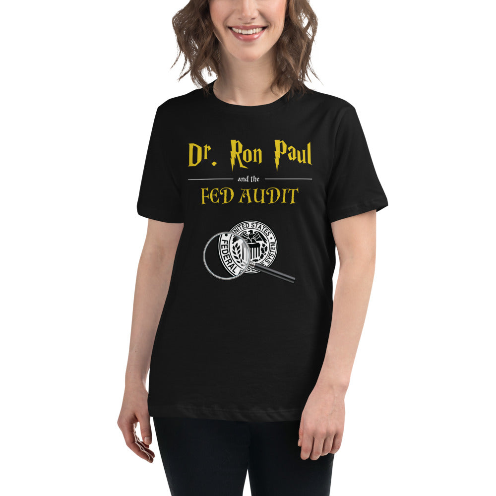 Dr. Ron Paul and The Fed Audit LPC Women's Relaxed T-Shirt