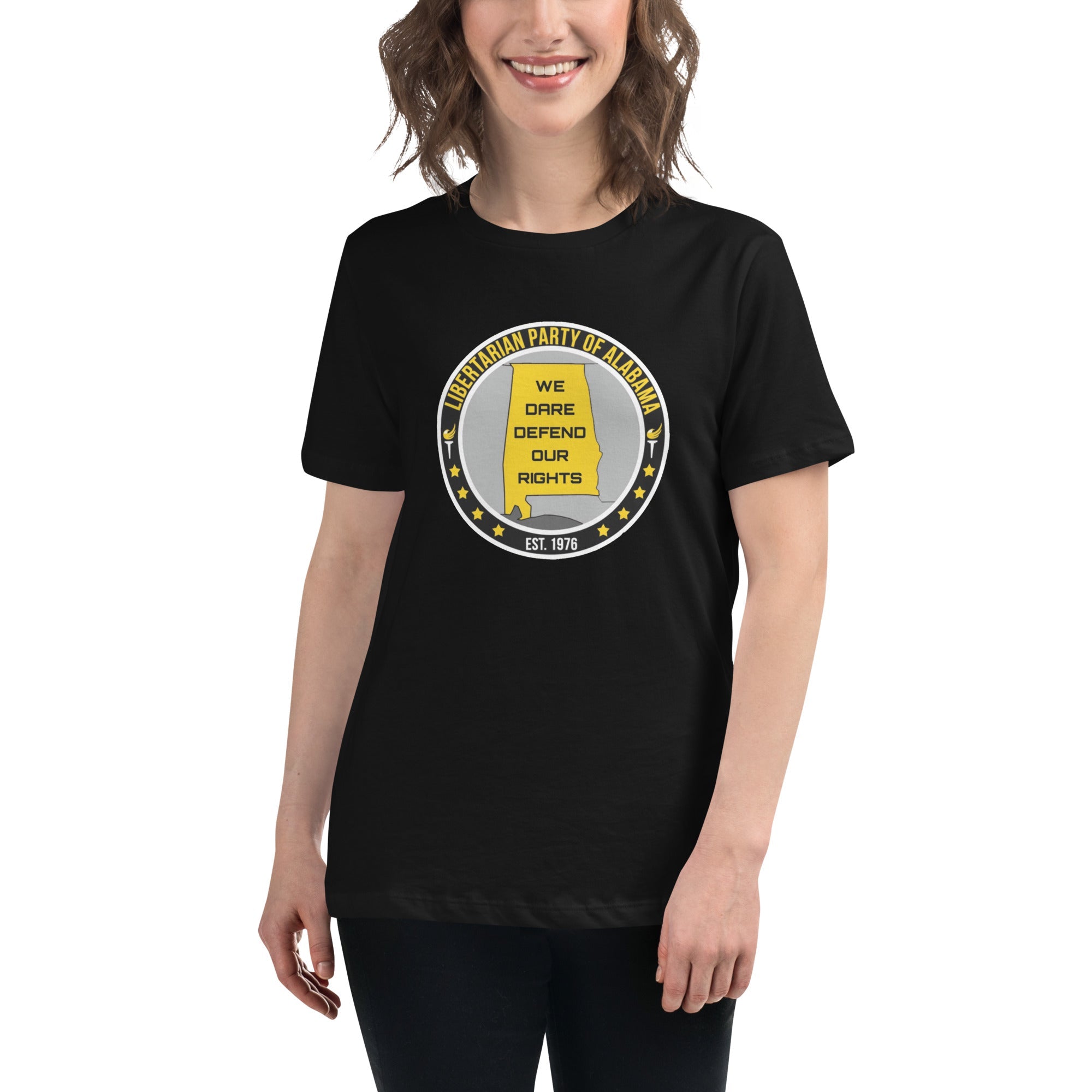 Libertarian Party of Alabama - Dare defend our rights Women's Relaxed T-Shirt