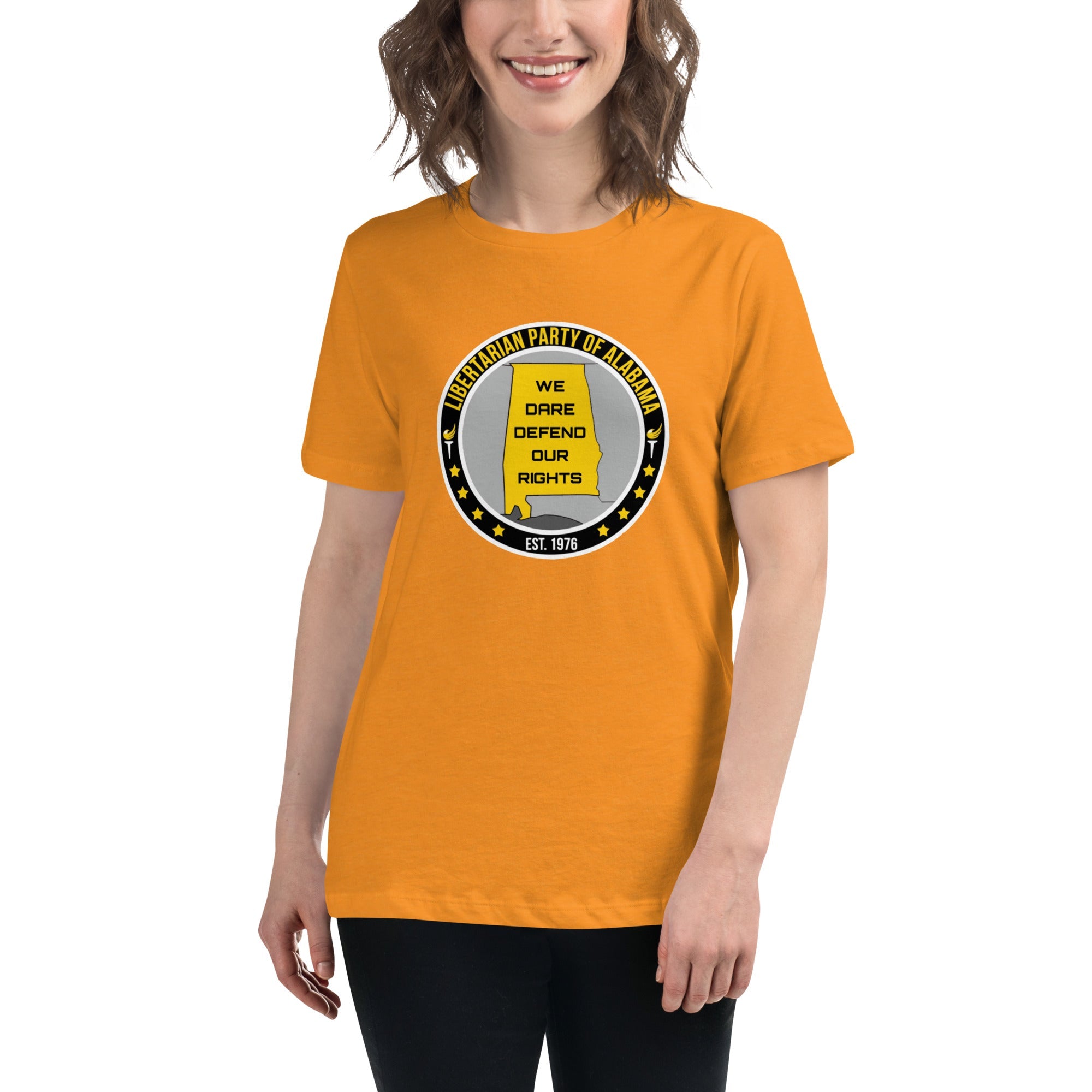 Libertarian Party of Alabama - Dare defend our rights Women's Relaxed T-Shirt