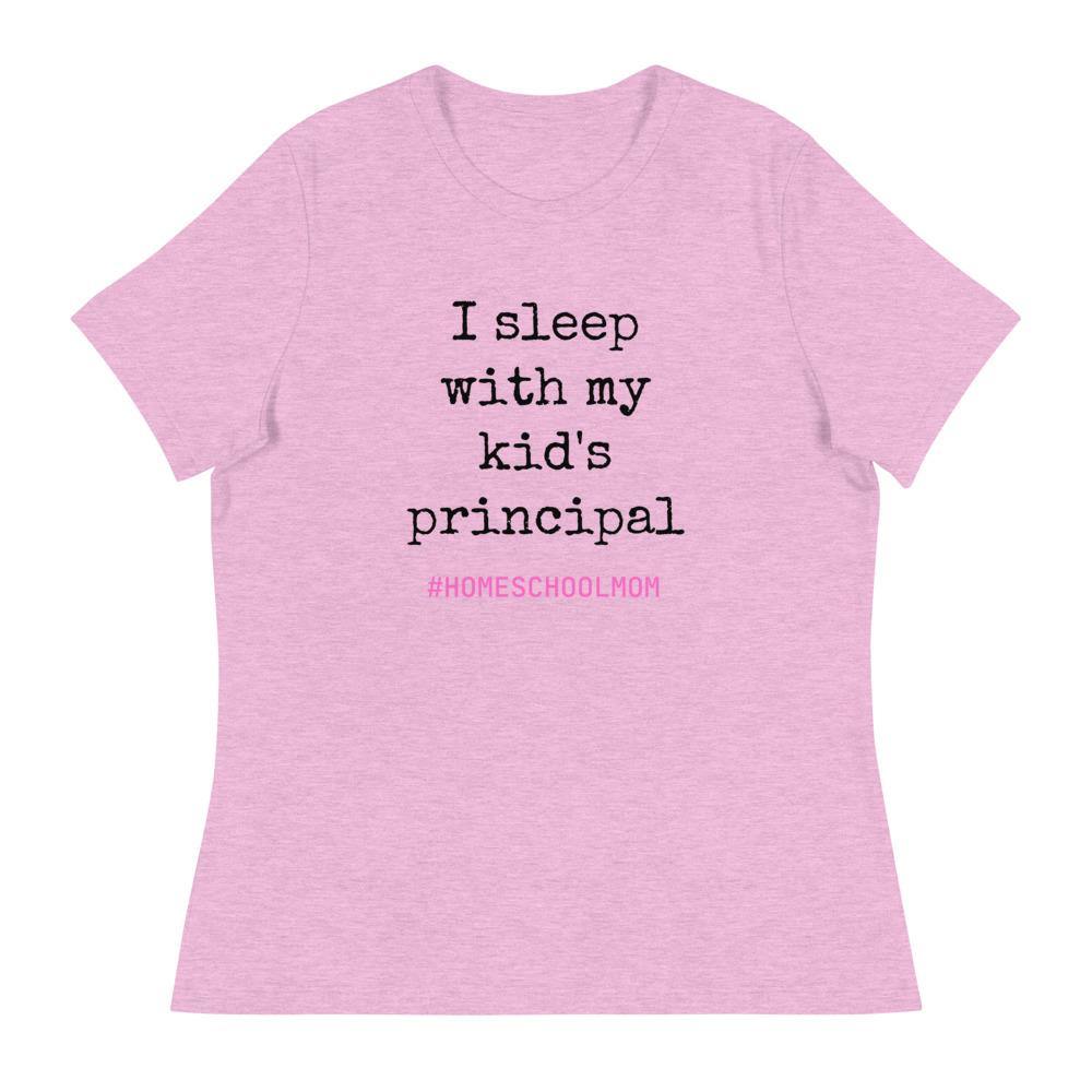 I Sleep With My Kids Principal Women's Relaxed T-Shirt