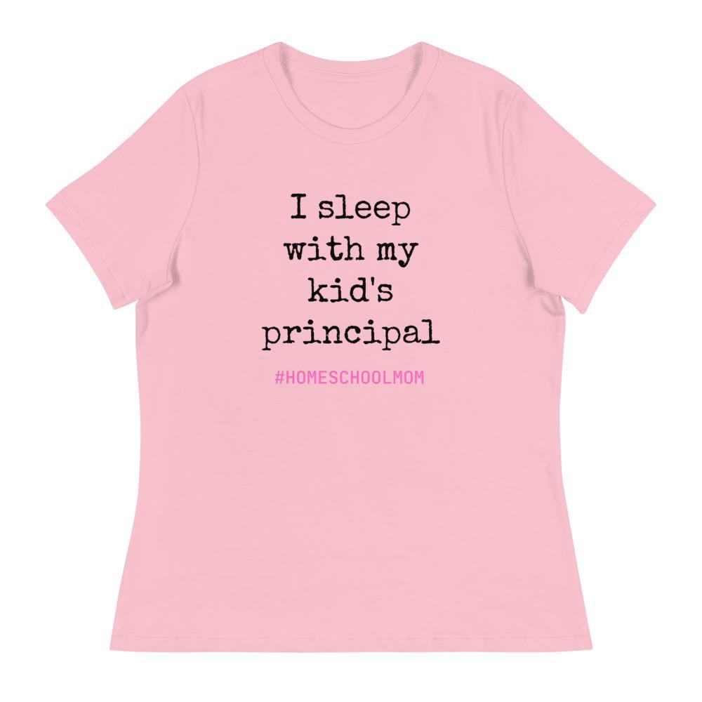 I Sleep With My Kids Principal Women's Relaxed T-Shirt