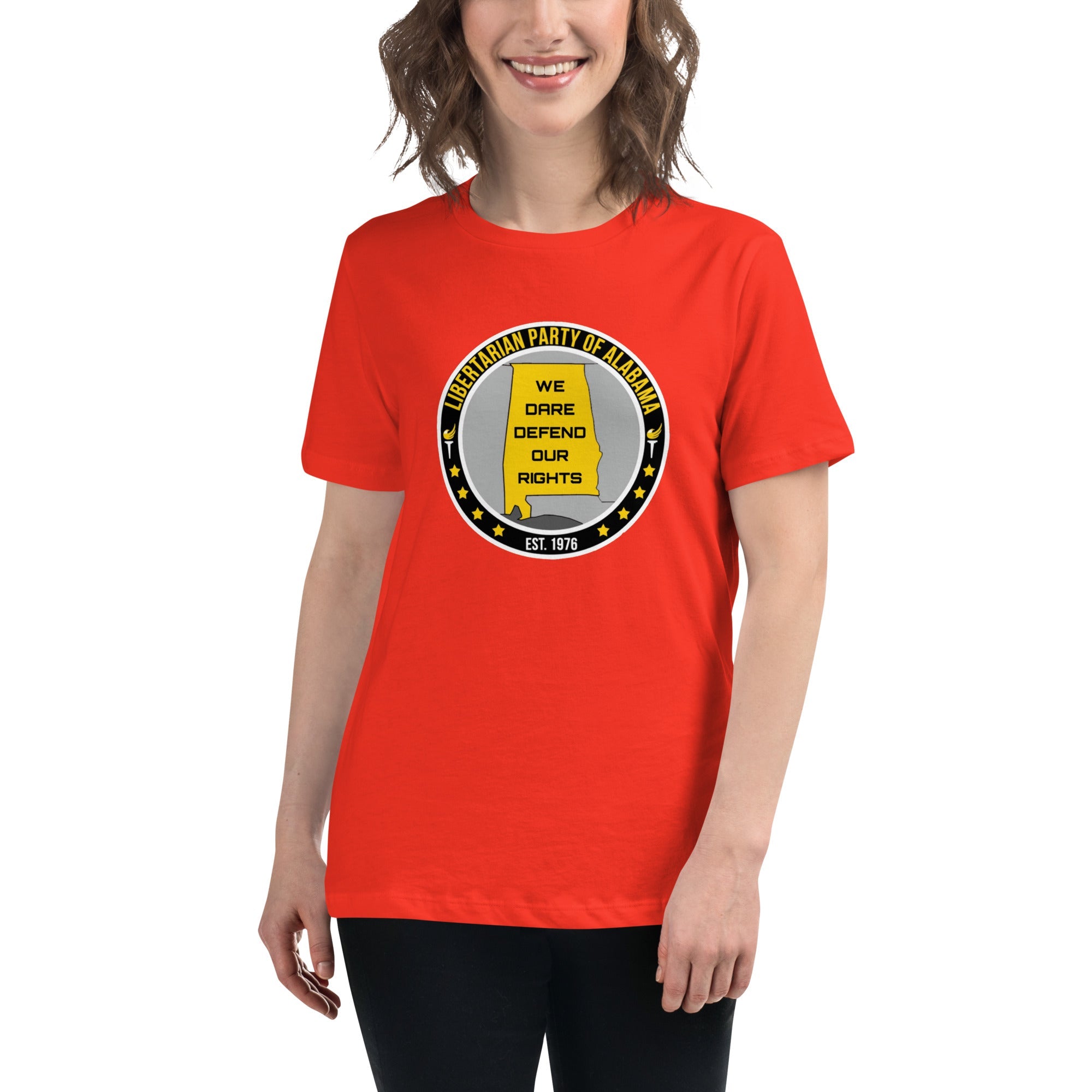 Libertarian Party of Alabama - Dare defend our rights Women's Relaxed T-Shirt