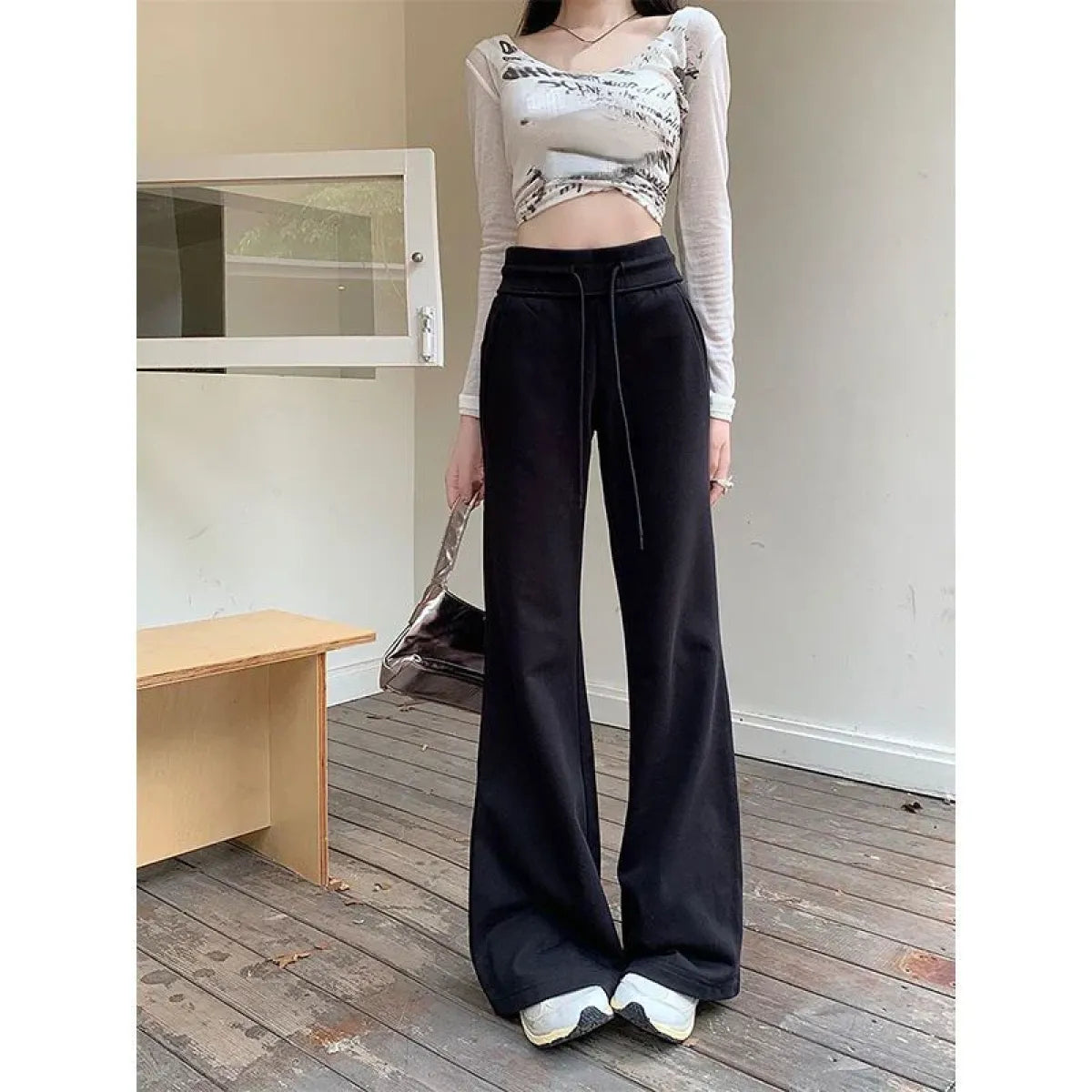 Oversized Wide-Leg Sweatpants – Y2K Vintage Joggers