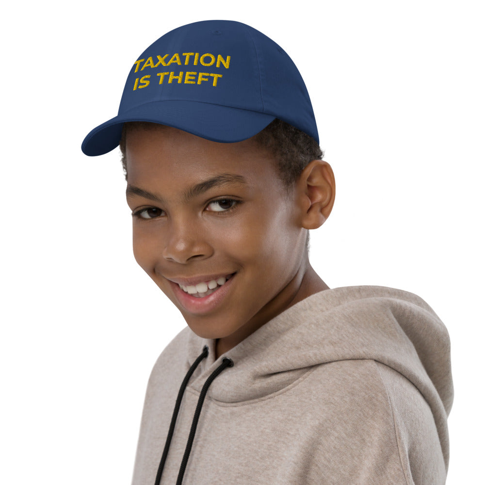 Taxation is Theft Youth baseball cap