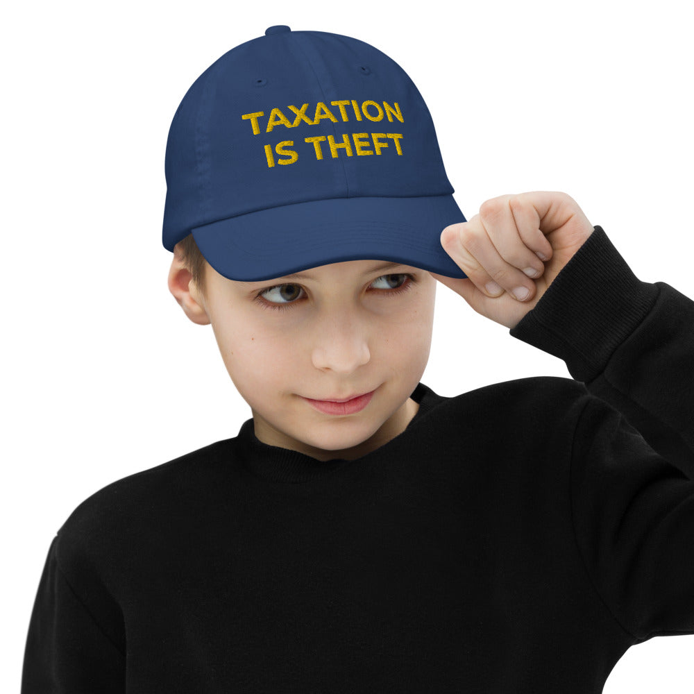 Taxation is Theft Youth baseball cap