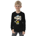 Liberty at Home (Schooling) Cartoon Monkey Youth long sleeve tee