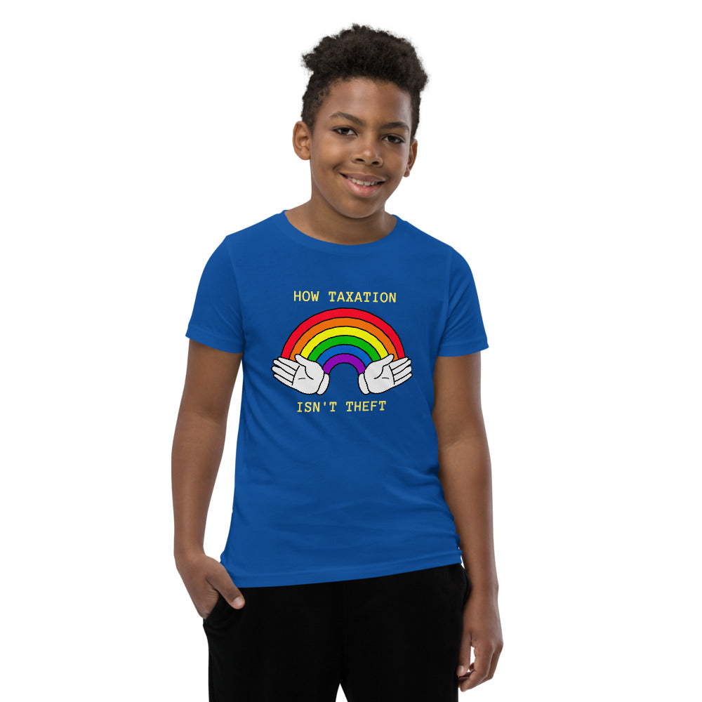 How Taxation isn't Theft (Imagination) Youth Short Sleeve T-Shirt